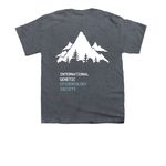 International Genetic Epidemiology Society 26, a Dark Heather Youth Unisex Tee (back-view)