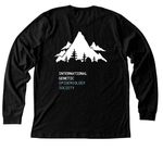 International Genetic Epidemiology Society 26, a Black Heather Premium Long Sleeve Tee (back-view)