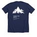 International Genetic Epidemiology Society 26, a Solid Navy Blend Premium Unisex Tee (back-view)