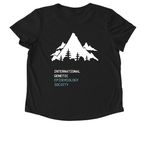 International Genetic Epidemiology Society 26, a Deep Black Allmade Eco Triblend Women?s Scoop Neck Tee (back-view)