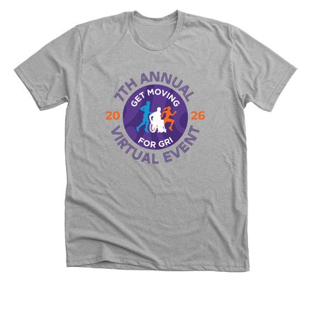 Get Moving for GRI 2026!, a Athletic Heather Premium Unisex Tee