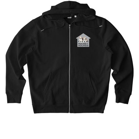 Rescue Foster Adopt, a Black Stanley/Stella Unisex Cultivator 2.0 Zip Up Pullover Hoodie