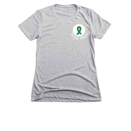 Team Rhys 2.0, a Dark Heather Grey Women's Slim Fit Tee