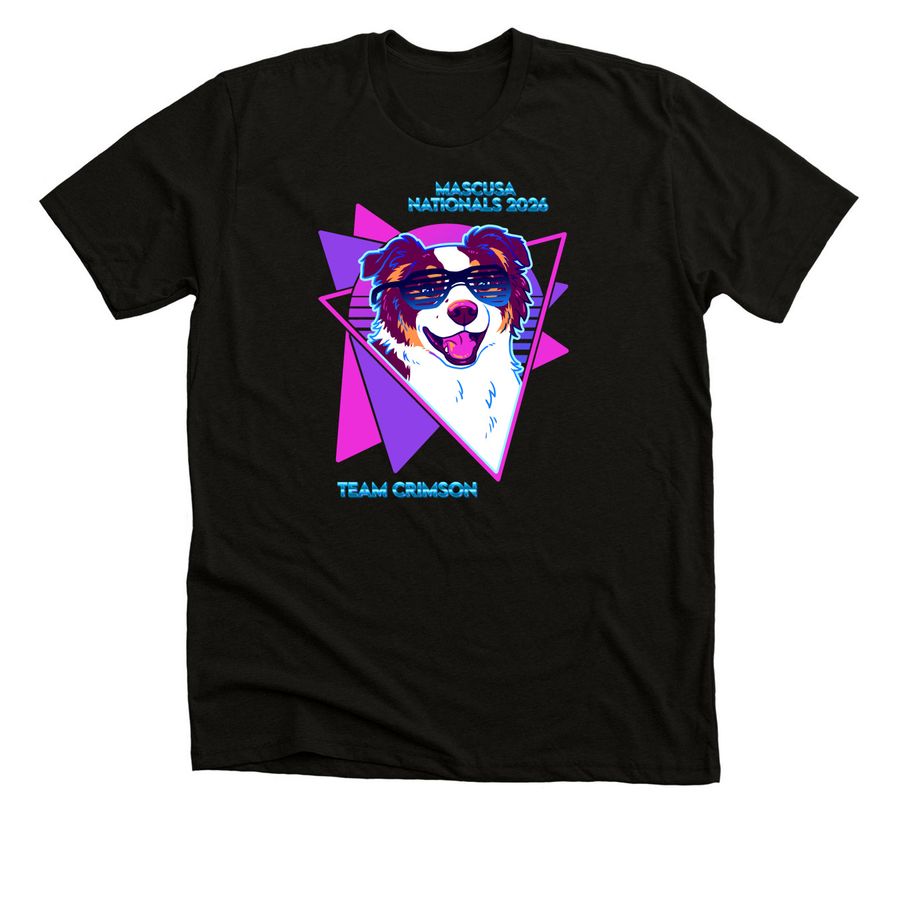 Crimson MASCUSA 2026, a Solid Black Blend Premium Unisex Tee