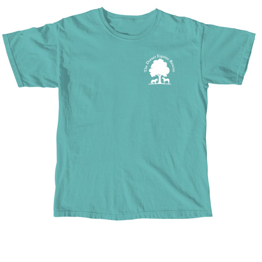The Dorset Equine Rescue Apparel Fundraiser, a Seafoam Comfort Colors Unisex Tee