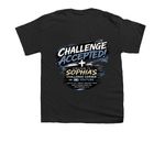 Challenge Years Are The Best Years!, a Black Youth Unisex Tee (back-view)