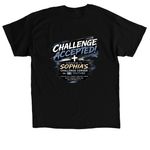 Challenge Years Are The Best Years!, a Black Classic Unisex Tee (back-view)