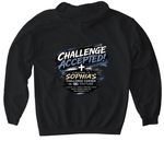Challenge Years Are The Best Years!, a Black Gildan Softstyle Pullover Hoodie (back-view)