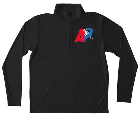 Active Gear, a Black Unisex Performance Quarter Zip Pullover