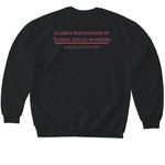 Be Kind to You Mind, a Black Softstyle Crewneck Sweatshirt (back-view)
