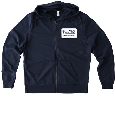 Zipped & Ready to Discover, a Night Sky Navy Allmade Organic French Terry Zip Up Hoodie