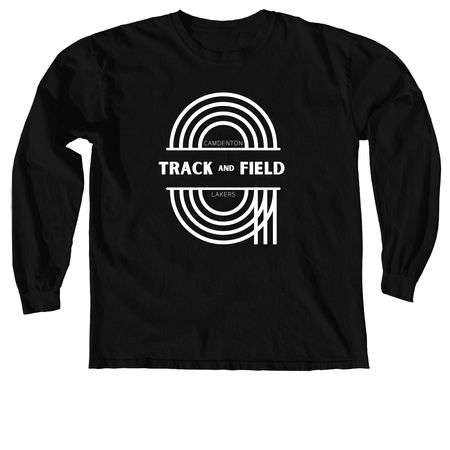 2024 Laker T&F (2), a Black Comfort Colors Long Sleeve Tee