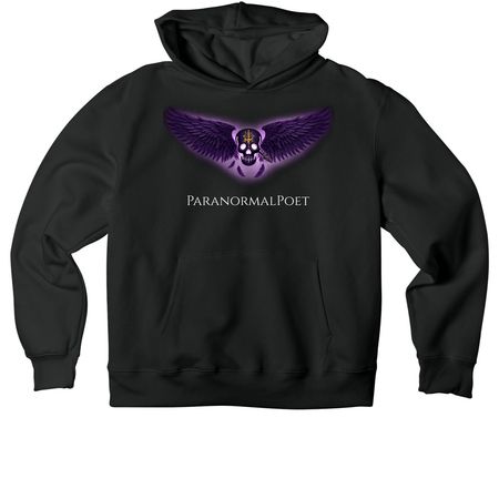 Seal Of The Poet, a Vintage Black Premium Heavyweight Pullover Hoodie