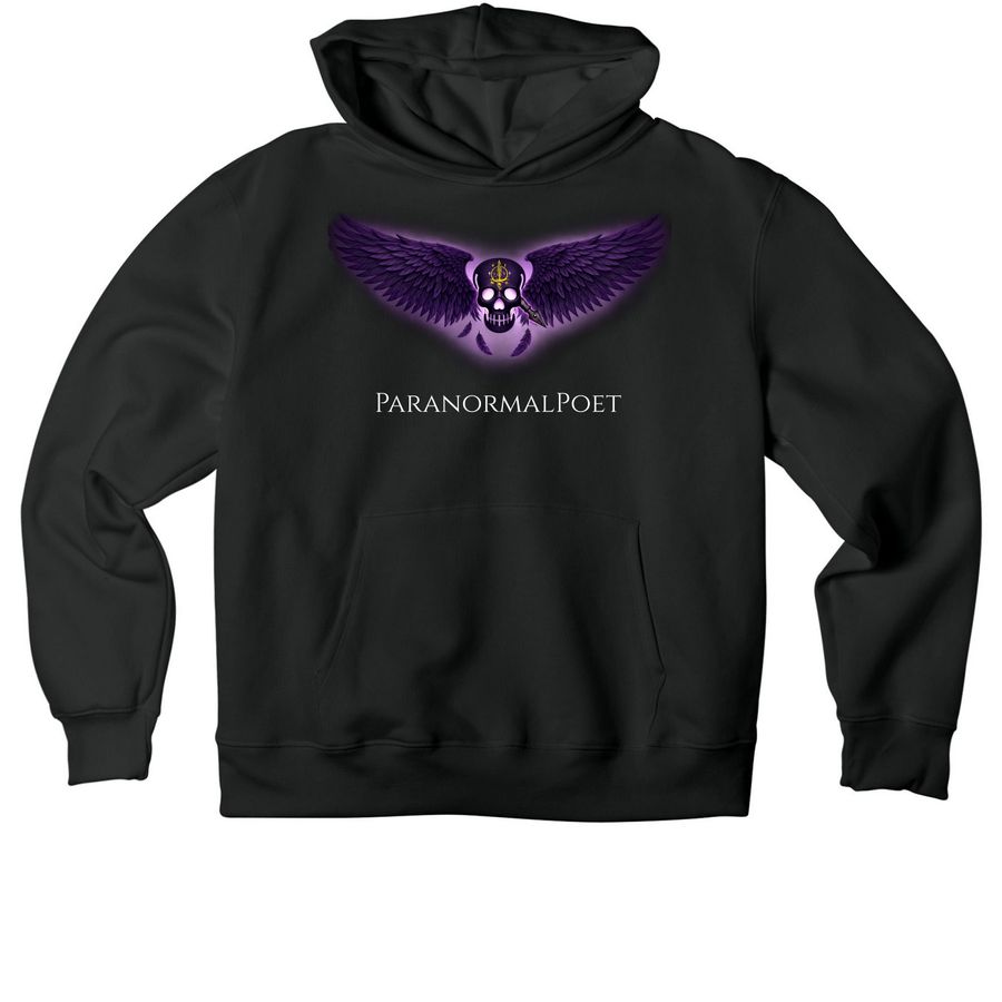 Seal Of The Poet, a Vintage Black Premium Heavyweight Pullover Hoodie