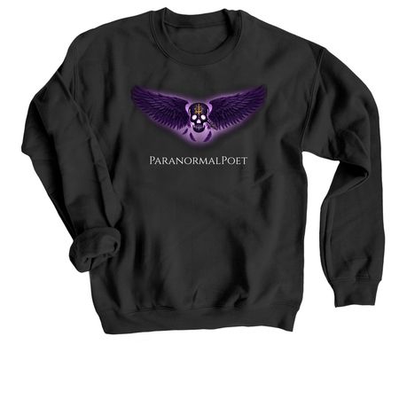 Seal Of The Poet, a Black Crewneck Sweatshirt