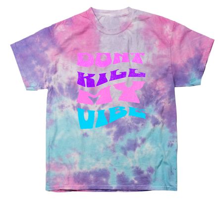 THE VIBE IN TIE DYE!, a Cotton Candy Classic Tie Dye Tee