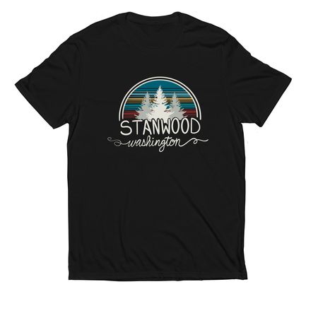 Stanwood T-Shirt, a Deep Black Allmade Eco Triblend Unisex Tee