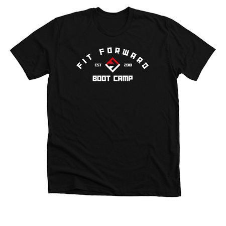 Fit Forward Gear, a Solid Black Blend Premium Unisex Tee
