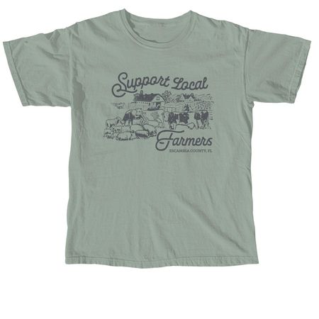 Support Local Farmers | Escambia, a Bay Comfort Colors Unisex Tee