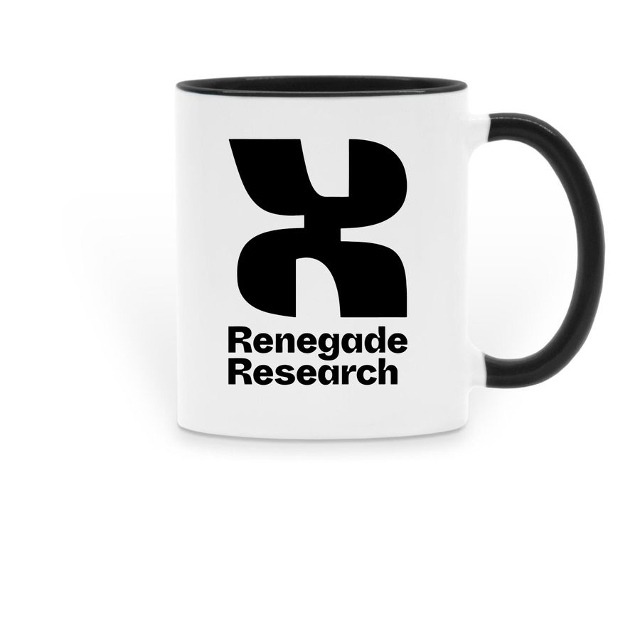Renegade Research&nbsp;Mugs Fundraiser TBL&nbsp;, a Black Two-Tone Ceramic Mug