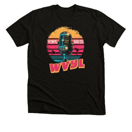 WVYL - Vinyl Radio - On-Air T-Shirt, a Solid Black Blend Premium Unisex Tee