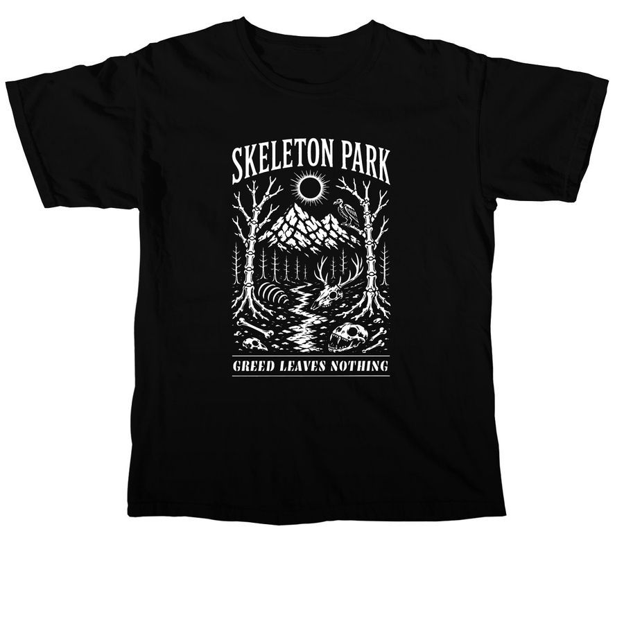 Skeleton Park, a Black Comfort Colors Unisex Tee