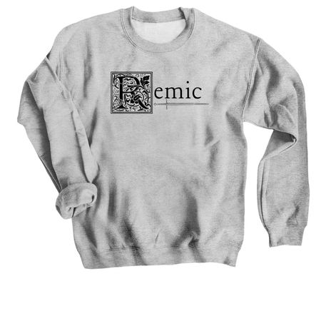 Remic - (light color options), a Sport Grey Crewneck Sweatshirt