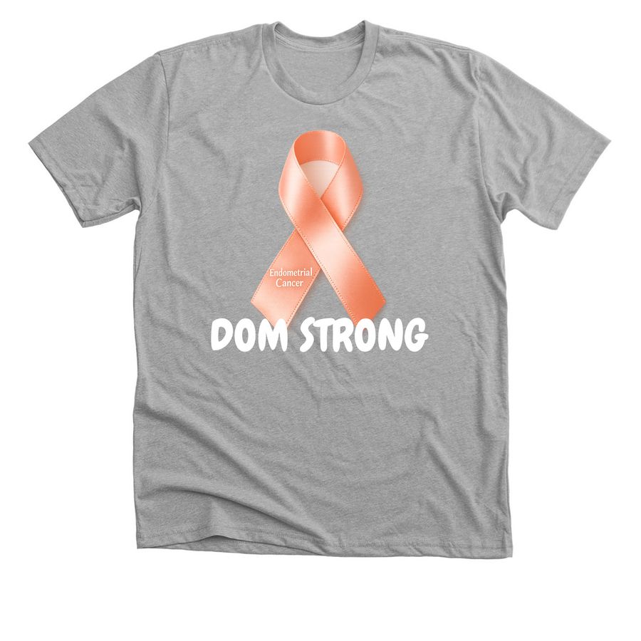 Dom Strong Plain, a Athletic Heather Premium Unisex Tee