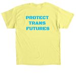 Trans Train 2.0, a Cornsilk Classic Unisex Tee (back-view)