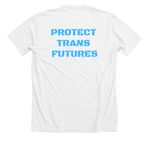Trans Train 2.0, a Solid White Blend Premium Unisex Tee (back-view)