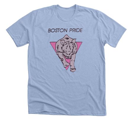 Lavender Rhino - Boston Pride, a Heather Baby Blue Premium Unisex Tee