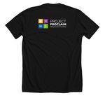 proclamation T-Shirts, a Solid Black Blend Premium Unisex Tee (back-view)