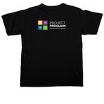 proclamation T-Shirts, a Black Comfort Colors Unisex Tee (back-view)
