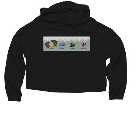 Aluk Apparel, a Black Women?s Lightweight Cropped Hoodie