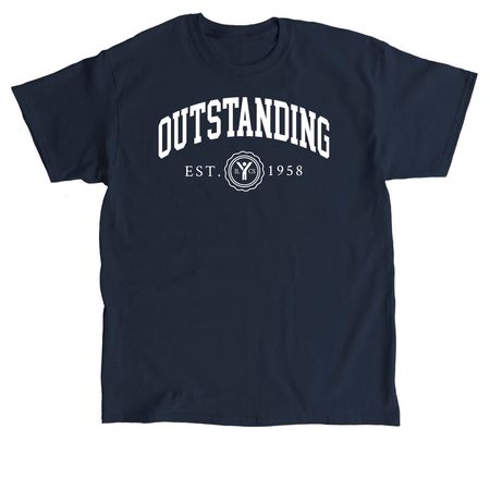 OUTSTANDING Collegiate HOBY Apparel, a Navy Classic Unisex Tee