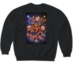 Classic Shirt, a Black Softstyle Crewneck Sweatshirt (back-view)