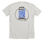 KMT2B Dystonia Foundation, a Heather Cement Premium Unisex Tee (back-view)