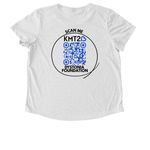 KMT2B Dystonia Foundation, a Fairly White Allmade Eco Triblend Women?s Scoop Neck Tee (back-view)