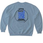 KMT2B Dystonia Foundation, a Stone Blue Softstyle Crewneck Sweatshirt (back-view)