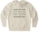 Pet Wellness Advocate, a Natural Raw Stanley/Stella Unisex Cultivator 2.0 Zip Up Pullover Hoodie (back-view)
