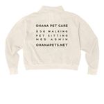 Pet Wellness Advocate, a Ivory Comfort Colors Women's Quarter Zip Pullover (back-view)