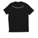 Meditation is Everything, a Deep Black Allmade Eco Triblend Unisex Tee (back-view)