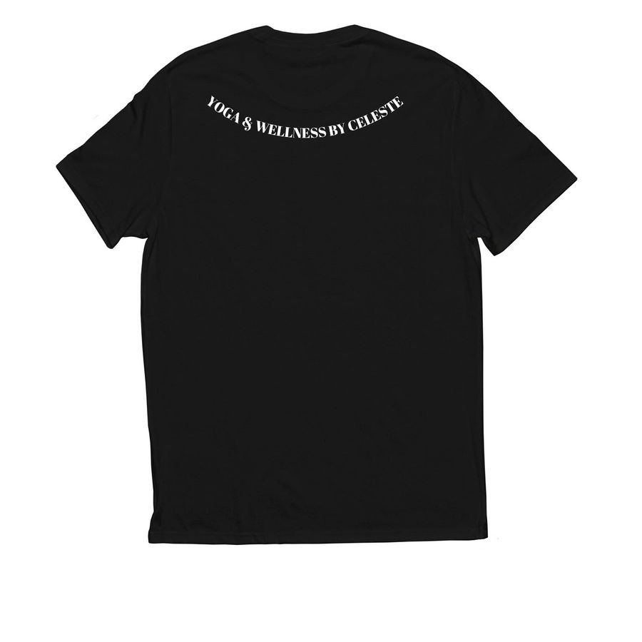 Meditation is Everything, a Deep Black Allmade Eco Triblend Unisex Tee (back-view)