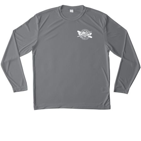Performance Meets Purpose, a Grey Concrete Unisex Performance Long Sleeve Tee