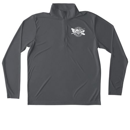 Performance Meets Purpose, a Iron Grey Unisex Performance Quarter Zip Pullover