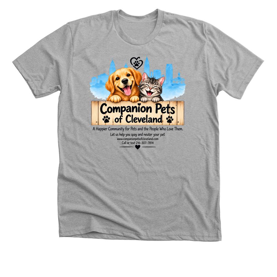 CPOC Spay and Neuter Campaign&nbsp;, a Athletic Heather Premium Unisex Tee