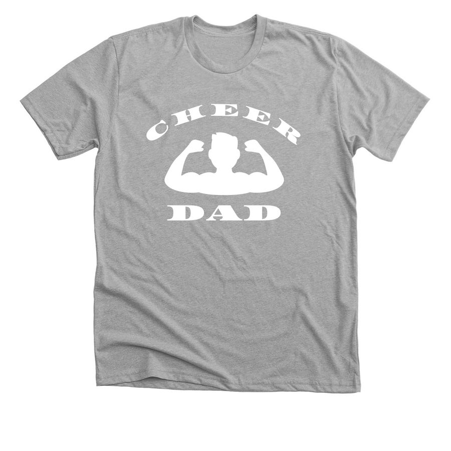 For The Cheer Dads, a Athletic Heather Premium Unisex Tee