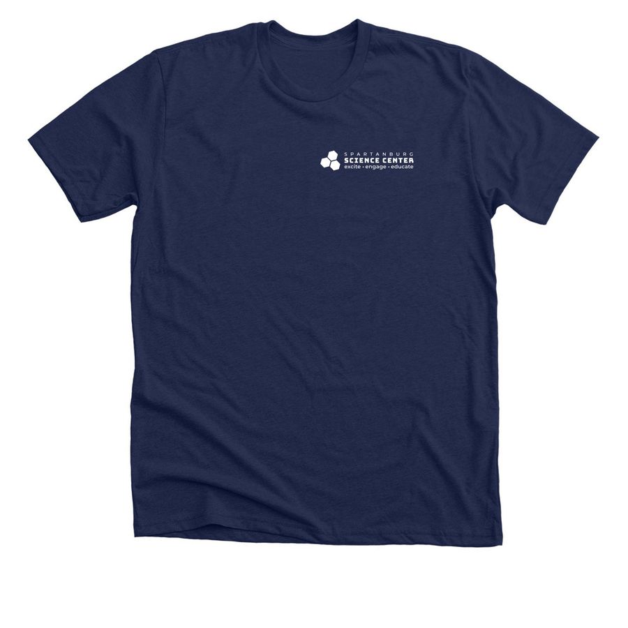 Spartanburg Science Center, a Solid Navy Blend Premium Unisex Tee