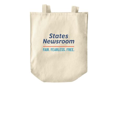 All the news you can haul, a Natural Over-the-Shoulder Shopping Tote Bag