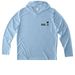 Beach Country ?Sunset? SPF, a Light Blue UV Performance Long Sleeve Hoodie